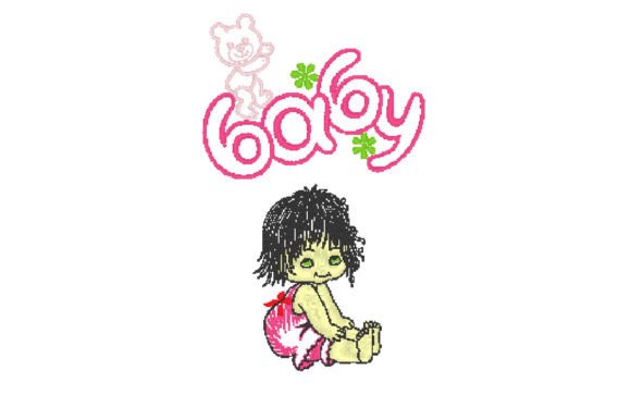 Cute Baby Embroidery Design Review