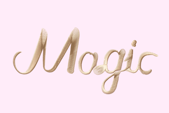 Magic Satin Embroidery Design